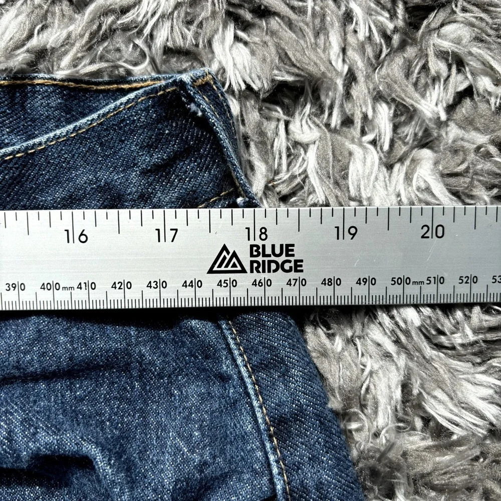 Nautica Jeans Company Mens 36x30 Dark Wash Relaxed Straight Leg Denim Blue Jeans